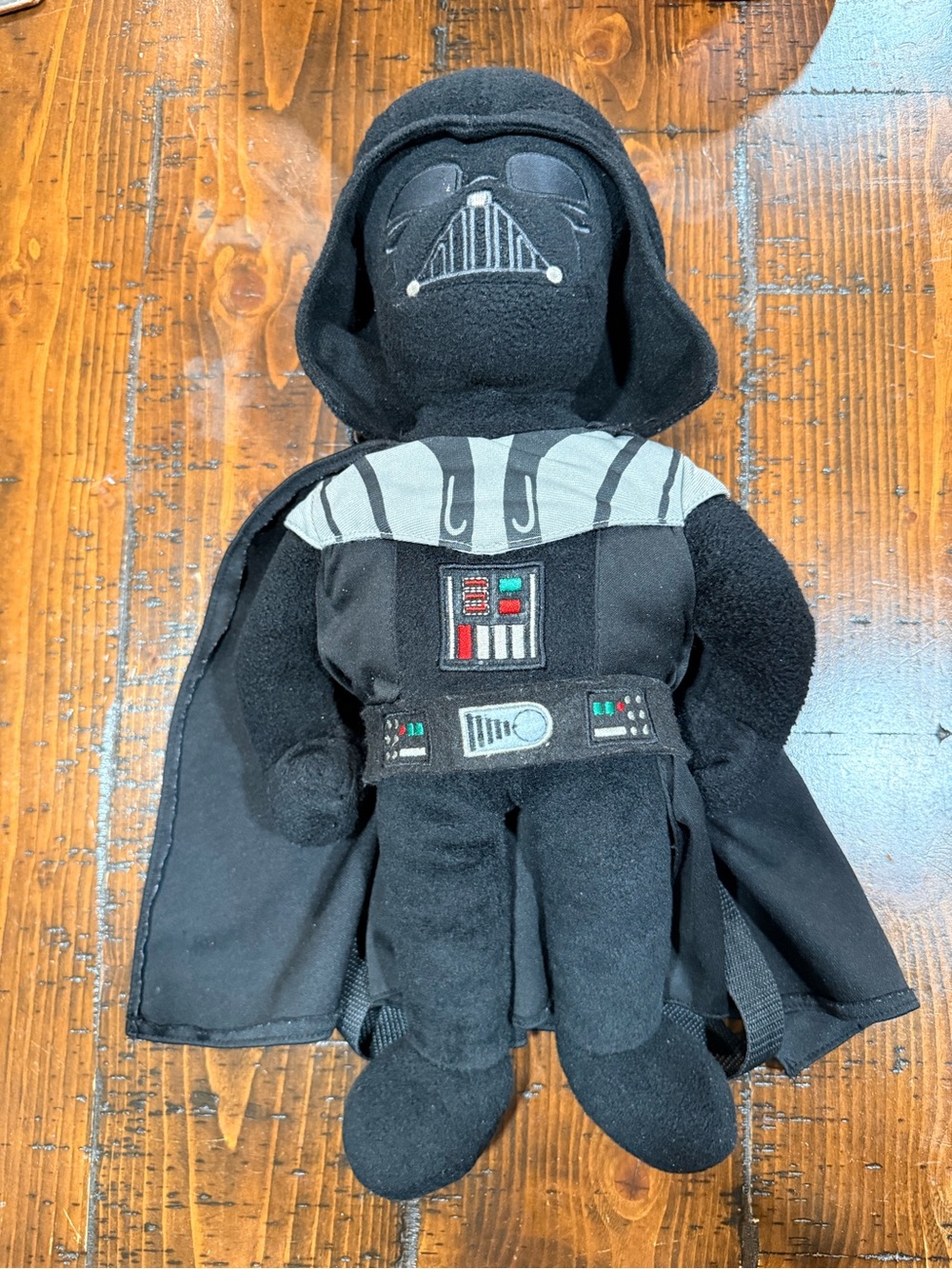 Star Wars Black & Gray Darth Vader Plush Backpack - Kids Accessory